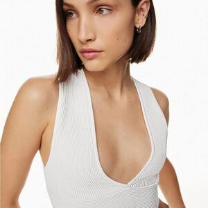 Babaton Deep V Knot Crop Top